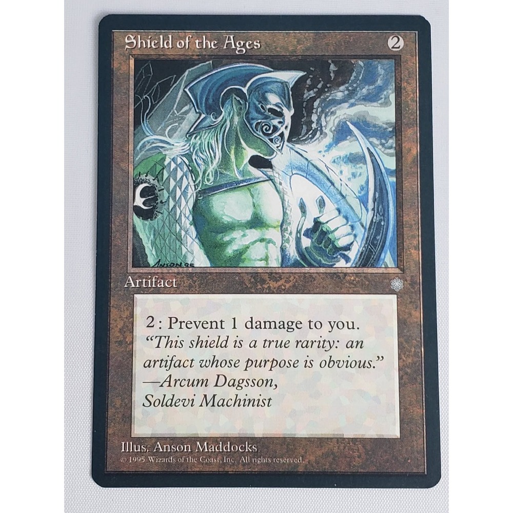 Magic The Gathering Shield of the Ages Ice Age 1995 Artifact Anson Maddocks‎ MTG